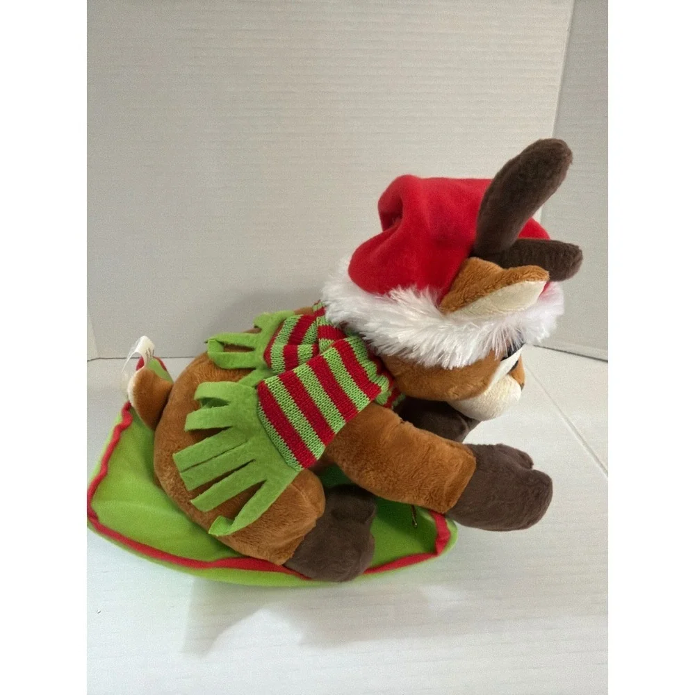 Animated Christmas Rocking Santa Reindeer‎ Plush Toy
